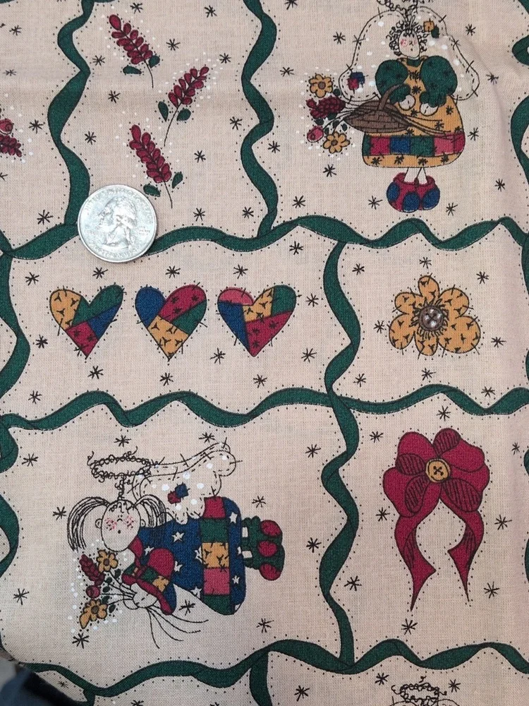 Whole Country Caboodle Leanne Anderson Tan Angels Cotton Fabric 46